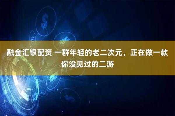 融金汇银配资 一群年轻的老二次元，正在做一款你没见过的二游